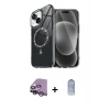 MARSİLYAN™- iPhone 14 Kılıf Kıvılcım Form Prime - Siyah Joko Magic 5D Cam + Raze Metal Kamera Lens - GS