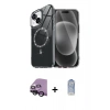 MARSİLYAN™- iPhone 14 Kılıf Kıvılcım Form Prime - Siyah Joko Magic 5D Cam + Raze Metal Kamera Lens - SH