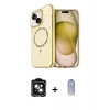 MARSİLYAN™- iPhone 14 Kılıf Kıvılcım Form Prime - Siyah Joko Magic 5D Cam + PVD Metal Kamera Lens - YL