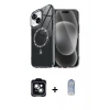 MARSİLYAN™- iPhone 14 Kılıf Kıvılcım Form Prime - Siyah Joko Magic 5D Cam + PVD Metal Kamera Lens - YL