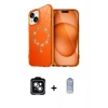 MARSİLYAN™- iPhone 14 Kılıf Kıvılcım Form Prime - Siyah Joko Magic 5D Cam + PVD Metal Kamera Lens - YL