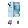 MARSİLYAN™- iPhone 14 Kılıf Kıvılcım Form Prime - Siyah Joko Magic 5D Hayalet Cam + Mor Raze Metal Kamera Lens