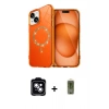 MARSİLYAN™- iPhone 14 Kılıf Kıvılcım Form Prime - Siyah Joko Magic 5D Hayalet Cam + PVD Metal Kamera Lens - MI