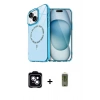 MARSİLYAN™- iPhone 14 Kılıf Kıvılcım Form Prime - Siyah Joko Magic 5D Hayalet Cam + PVD Metal Kamera Lens - MI