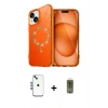 MARSİLYAN™- iPhone 14 Kılıf Kıvılcım Form Prime - Siyah Joko Magic 5D Hayalet Cam + Shine Kamera Lens - MI