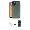 MARSİLYAN™- iPhone 14 Kılıf Kıvılcım Işık Serisi - Şeffaf 360 Full Body Arka Koruyucu + Diamond Kamera Lens - YL