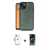 MARSİLYAN™- iPhone 14 Kılıf Kıvılcım Işık Serisi - Şeffaf 360 Full Body Arka Koruyucu + Shine Kamera Lens - GS