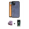 MARSİLYAN™- iPhone 14 Kılıf Kıvılcım Işık Serisi - Şeffaf 360 Full Body Arka Koruyucu + Raze Metal Kamera Lens - KI