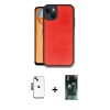 MARSİLYAN™- iPhone 14 Kılıf Kıvılcım Işık Serisi - Şeffaf 360 Full Body Arka Koruyucu + Shine Kamera Lens - SH