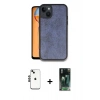MARSİLYAN™- iPhone 14 Kılıf Kıvılcım Işık Serisi - Şeffaf 360 Full Body Arka Koruyucu + Shine Kamera Lens - SH