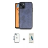 MARSİLYAN™- iPhone 14 Kılıf Kıvılcım Işık Serisi - Şeffaf Pasifik Cam Ekran Koruyucu + Shine Kamera Lens - MI