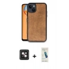 MARSİLYAN™- iPhone 14 Kılıf Kıvılcım Işık Serisi - Şeffaf Pasifik Cam Ekran Koruyucu + PVD Metal Kamera Lens - PE