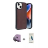 MARSİLYAN™- iPhone 14 Kılıf Kıvılcım Işık Serisi - Şeffaf Pasifik Cam Ekran Koruyucu + Raze Metal Kamera Lens - SH