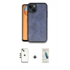 MARSİLYAN™- iPhone 14 Kılıf Kıvılcım Işık Serisi - Şeffaf Pasifik Cam Ekran Koruyucu + Shine Kamera Lens - GD
