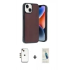 MARSİLYAN™- iPhone 14 Kılıf Kıvılcım Işık Serisi - Şeffaf Pasifik Cam Ekran Koruyucu + Shine Kamera Lens - GD