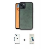 MARSİLYAN™- iPhone 14 Kılıf Kıvılcım Işık Serisi - Şeffaf Pasifik Cam Ekran Koruyucu + Shine Kamera Lens - MI