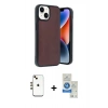 MARSİLYAN™- iPhone 14 Kılıf Kıvılcım Işık Serisi - Şeffaf Royal Nano Ekran Koruyucu + Shine Kamera Lens - GD
