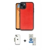 MARSİLYAN™- iPhone 14 Kılıf Kıvılcım Işık Serisi - Şeffaf Royal Nano Ekran Koruyucu + Shine Kamera Lens - GD