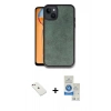 MARSİLYAN™- iPhone 14 Kılıf Kıvılcım Işık Serisi - Şeffaf Royal Nano Ekran Koruyucu + Diamond Kamera Lens - PE