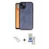 MARSİLYAN™- iPhone 14 Kılıf Kıvılcım Işık Serisi - Şeffaf Royal Nano Ekran Koruyucu + Diamond Kamera Lens - PE