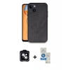 MARSİLYAN™- iPhone 14 Kılıf Kıvılcım Işık Serisi - Şeffaf Royal Nano Ekran Koruyucu + PVD Metal Kamera Lens - GS