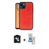MARSİLYAN™- iPhone 14 Kılıf Kıvılcım Işık Serisi - Şeffaf Royal Nano Ekran Koruyucu + PVD Metal Kamera Lens - GS