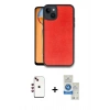 MARSİLYAN™- iPhone 14 Kılıf Kıvılcım Işık Serisi - Şeffaf Royal Nano Ekran Koruyucu + Shine Kamera Lens - KI
