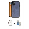 MARSİLYAN™- iPhone 14 Kılıf Kıvılcım Işık Serisi - Şeffaf Royal Nano Ekran Koruyucu + Shine Kamera Lens - KI