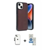 MARSİLYAN™- iPhone 14 Kılıf Kıvılcım Işık Serisi - Şeffaf Royal Nano Ekran Koruyucu + Shine Kamera Lens - SH