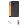 MARSİLYAN™- iPhone 14 Kılıf Kıvılcım Işık Serisi - Siyah Bilvis 3D Cam Ekran Koruyucu + Diamond Kamera Lens - SABE