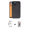 MARSİLYAN™- iPhone 14 Kılıf Kıvılcım Işık Serisi - Siyah Bilvis 3D Cam Ekran Koruyucu + Shine Kamera Lens - GD