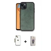 MARSİLYAN™- iPhone 14 Kılıf Kıvılcım Işık Serisi - Siyah Bilvis 3D Cam Ekran Koruyucu + Shine Kamera Lens - GD