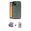 MARSİLYAN™- iPhone 14 Kılıf Kıvılcım Işık Serisi - Siyah Bilvis 3D Cam Ekran Koruyucu + Raze Metal Kamera Lens - GS
