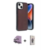 MARSİLYAN™- iPhone 14 Kılıf Kıvılcım Işık Serisi - Siyah Bilvis 3D Cam Ekran Koruyucu + Raze Metal Kamera Lens - GS