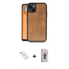 MARSİLYAN™- iPhone 14 Kılıf Kıvılcım Işık Serisi - Siyah Bilvis 3D Cam Ekran Koruyucu + Diamond Kamera Lens - YL
