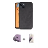 MARSİLYAN™- iPhone 14 Kılıf Kıvılcım Işık Serisi - Siyah Bilvis 3D Mat Cam Ekran Koruyucu + Raze Metal Kamera Lens - GS
