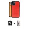 MARSİLYAN™- iPhone 14 Kılıf Kıvılcım Işık Serisi - Siyah Bilvis 3D Mat Cam Ekran Koruyucu + PVD Metal Kamera Lens - TU