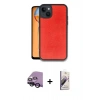 MARSİLYAN™- iPhone 14 Kılıf Kıvılcım Işık Serisi - Siyah Bilvis 3D Mat Cam Ekran Koruyucu + Raze Metal Kamera Lens - SH