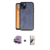 MARSİLYAN™- iPhone 14 Kılıf Kıvılcım Işık Serisi - Siyah Bilvis 3D Mat Cam Ekran Koruyucu + Raze Metal Kamera Lens - SH