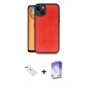 MARSİLYAN™- iPhone 14 Kılıf Kıvılcım Işık Serisi - Siyah Bilvis 5in1 3D Magic Cam Ekran Koruyucu + Diamond Kamera Lens - YL