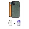 MARSİLYAN™- iPhone 14 Kılıf Kıvılcım Işık Serisi - Siyah Bilvis 5in1 3D Magic Cam Ekran Koruyucu + Shine Kamera Lens - GI