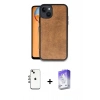MARSİLYAN™- iPhone 14 Kılıf Kıvılcım Işık Serisi - Siyah Bilvis 5in1 3D Magic Cam Ekran Koruyucu + Shine Kamera Lens - GI