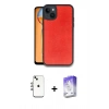 MARSİLYAN™- iPhone 14 Kılıf Kıvılcım Işık Serisi - Siyah Bilvis 5in1 3D Magic Cam Ekran Koruyucu + Shine Kamera Lens - GI