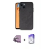MARSİLYAN™- iPhone 14 Kılıf Kıvılcım Işık Serisi - Siyah Bilvis 5in1 3D Magic Cam Ekran Koruyucu + Raze Metal Kamera Lens - MR
