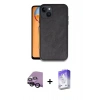 MARSİLYAN™- iPhone 14 Kılıf Kıvılcım Işık Serisi - Siyah Bilvis 5in1 3D Magic Cam Ekran Koruyucu + Raze Metal Kamera Lens - SH