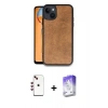 MARSİLYAN™- iPhone 14 Kılıf Kıvılcım Işık Serisi - Siyah Bilvis 5in1 3D Magic Cam Ekran Koruyucu + Shine Kamera Lens - KI