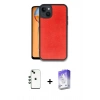 MARSİLYAN™- iPhone 14 Kılıf Kıvılcım Işık Serisi - Siyah Bilvis 5in1 3D Magic Cam Ekran Koruyucu + Shine Kamera Lens - YL