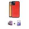 MARSİLYAN™- iPhone 14 Kılıf Kıvılcım Işık Serisi - Siyah Bilvis 5in1 5D Magic Hayalet Cam Ekran Koruyucu + Raze Metal Kamera Lens - KI