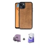 MARSİLYAN™- iPhone 14 Kılıf Kıvılcım Işık Serisi - Siyah Bilvis 5in1 5D Magic Hayalet Cam Ekran Koruyucu + Raze Metal Kamera Lens - GS