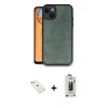 MARSİLYAN™- iPhone 14 Kılıf Kıvılcım Işık Serisi - Siyah Bilvis Hayalet Cam Ekran Koruyucu + Diamond Kamera Lens - SABE